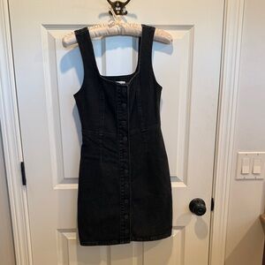Urban Outfitters Black Denim Mini Dress